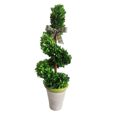 JECO 23 in. Boxwood Rotate Topiary Tree HD-BT005